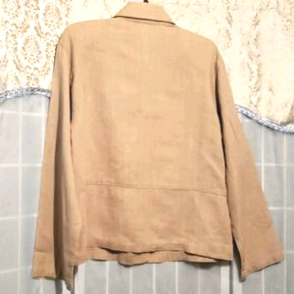 ON THE ROCKS 100% LINEN SKIRT SUIT SZ M - Picture 2 of 8